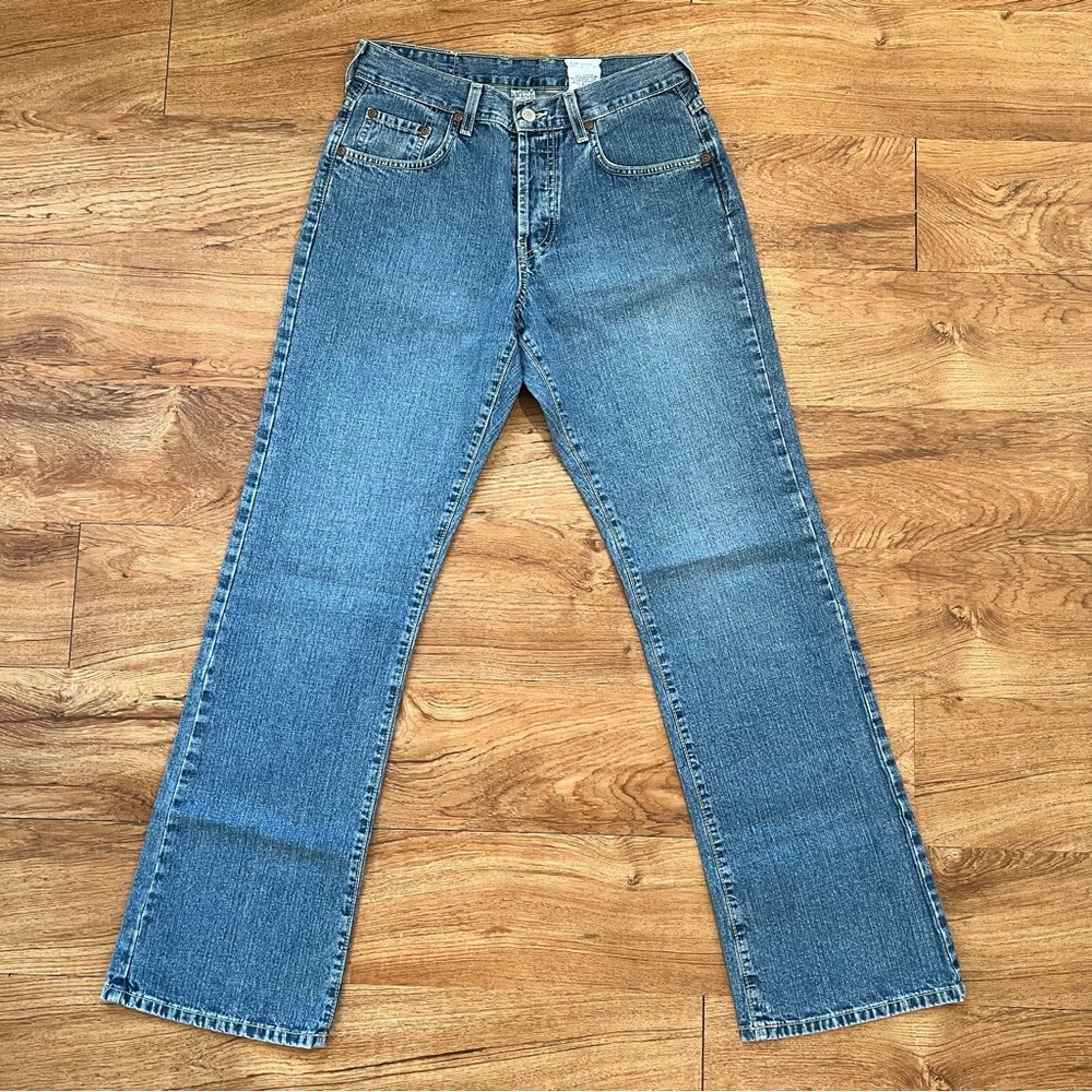 Vintage Lucky Brand Women's Denim Button-fly Jeans Low Rise Easy Fit Flare 27